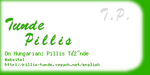 tunde pillis business card